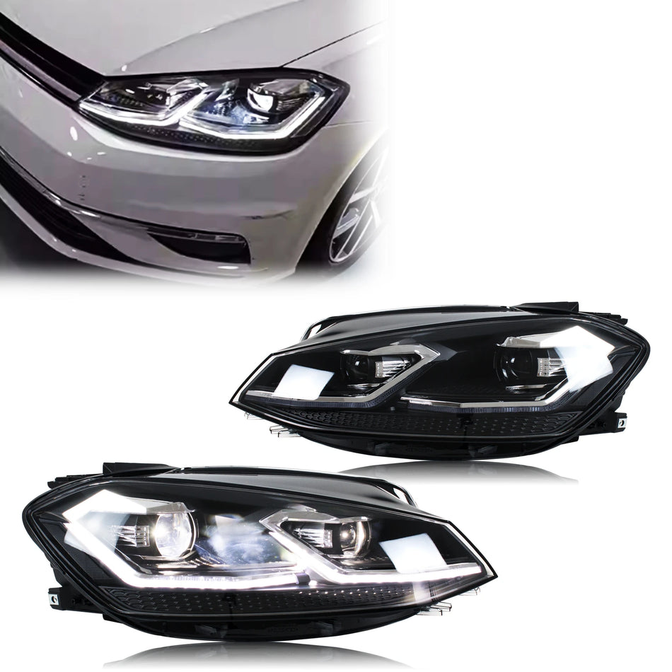 LED žarometi za VW Golf MK7.5 sprednje luči – Direct Fit