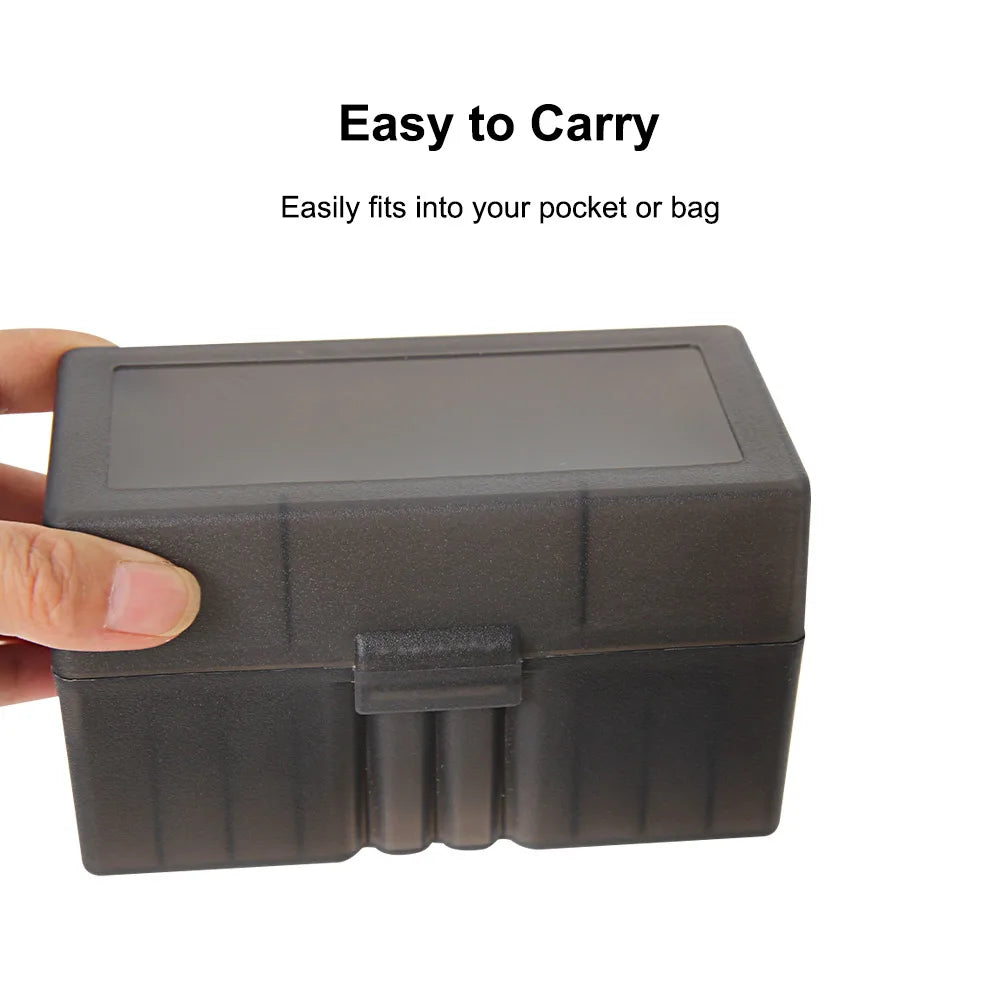 L1QPJ0502 50-Round Flip-Top Rifle Ammo Box &ndash; Easy Access