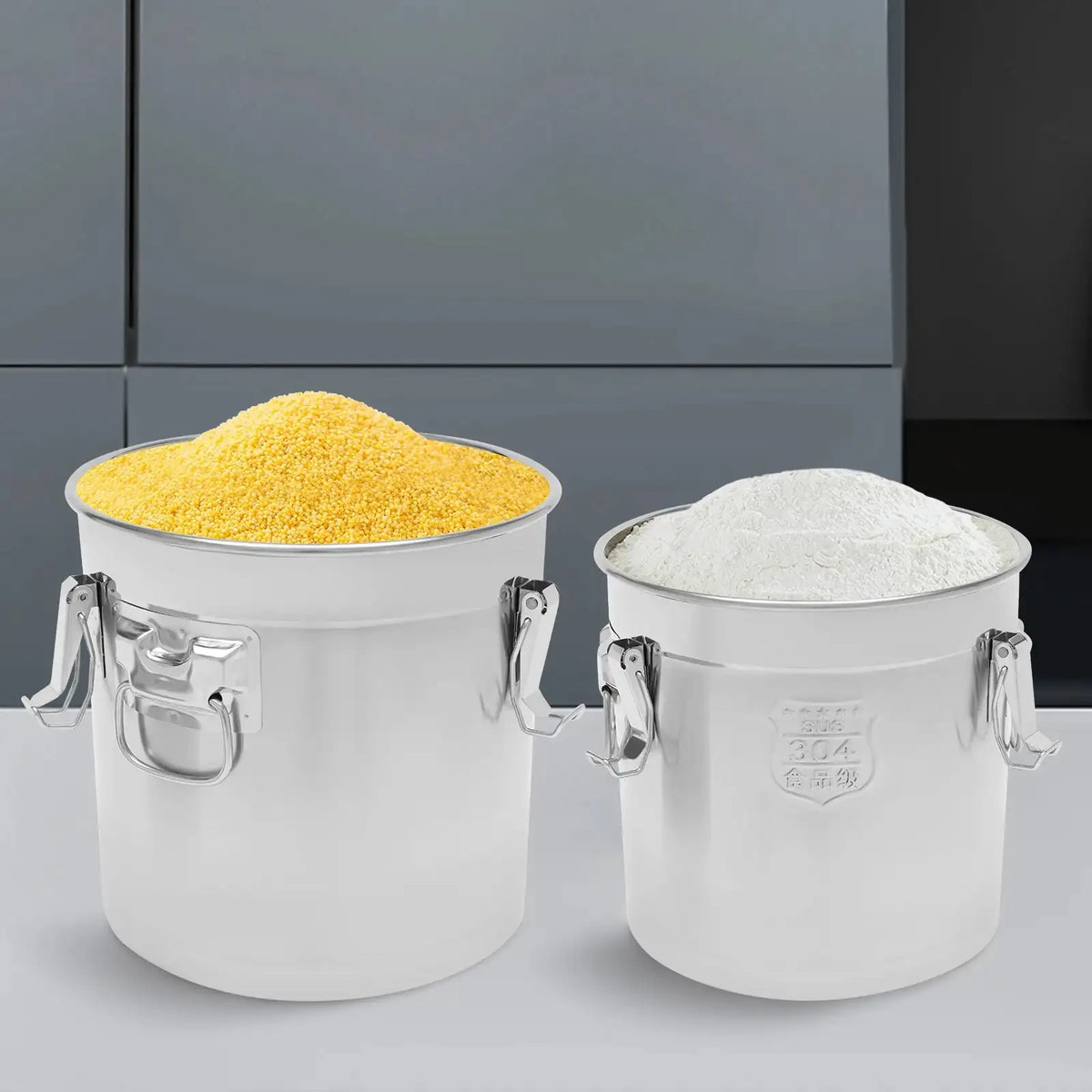 Food-Grade 304 Stainless Steel Rice Storage Bin &ndash; Airtight