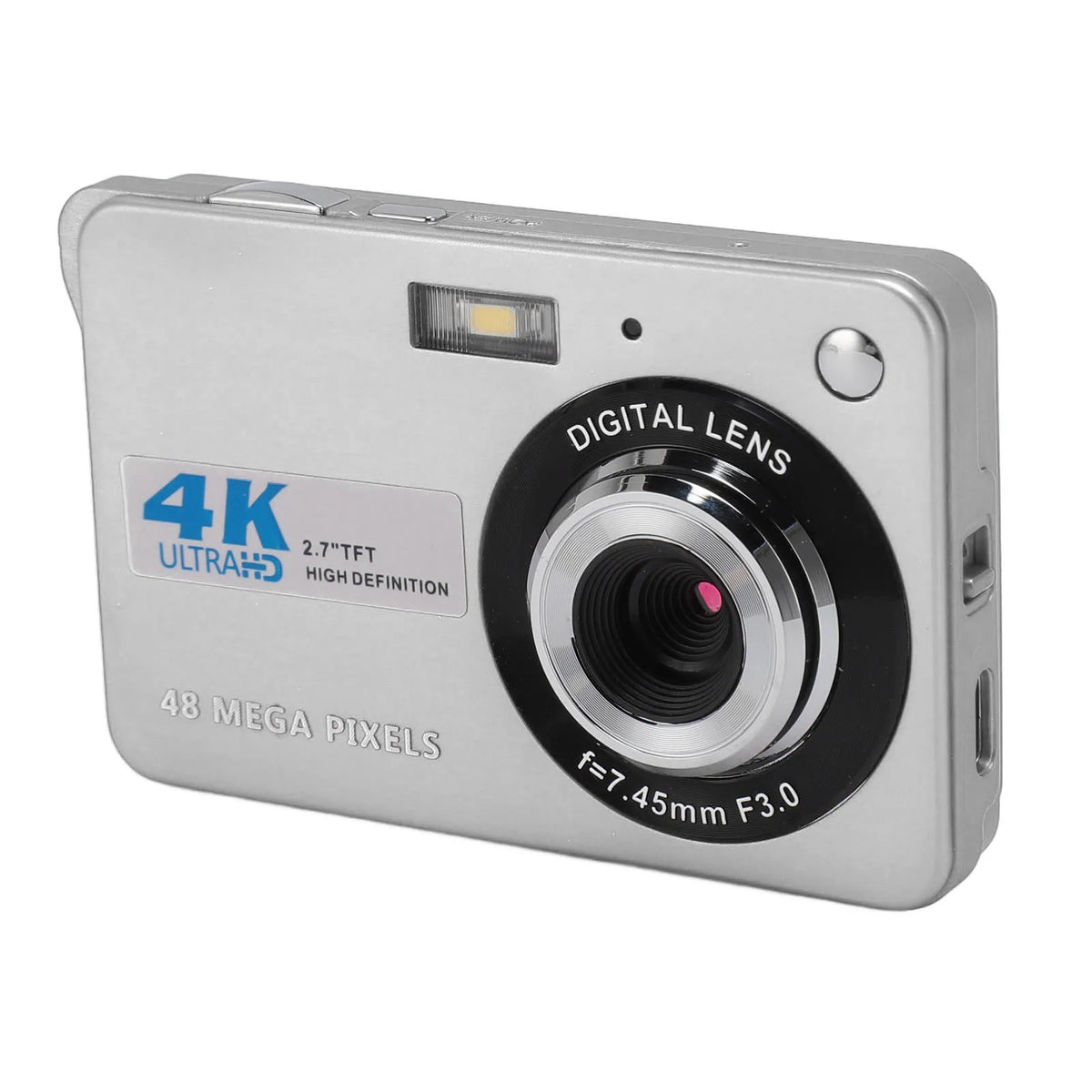 4K 48MP Autofocus Camera with 8X Zoom silver