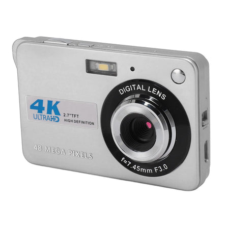 4K 48MP Autofocus Camera with 8X Zoom silver