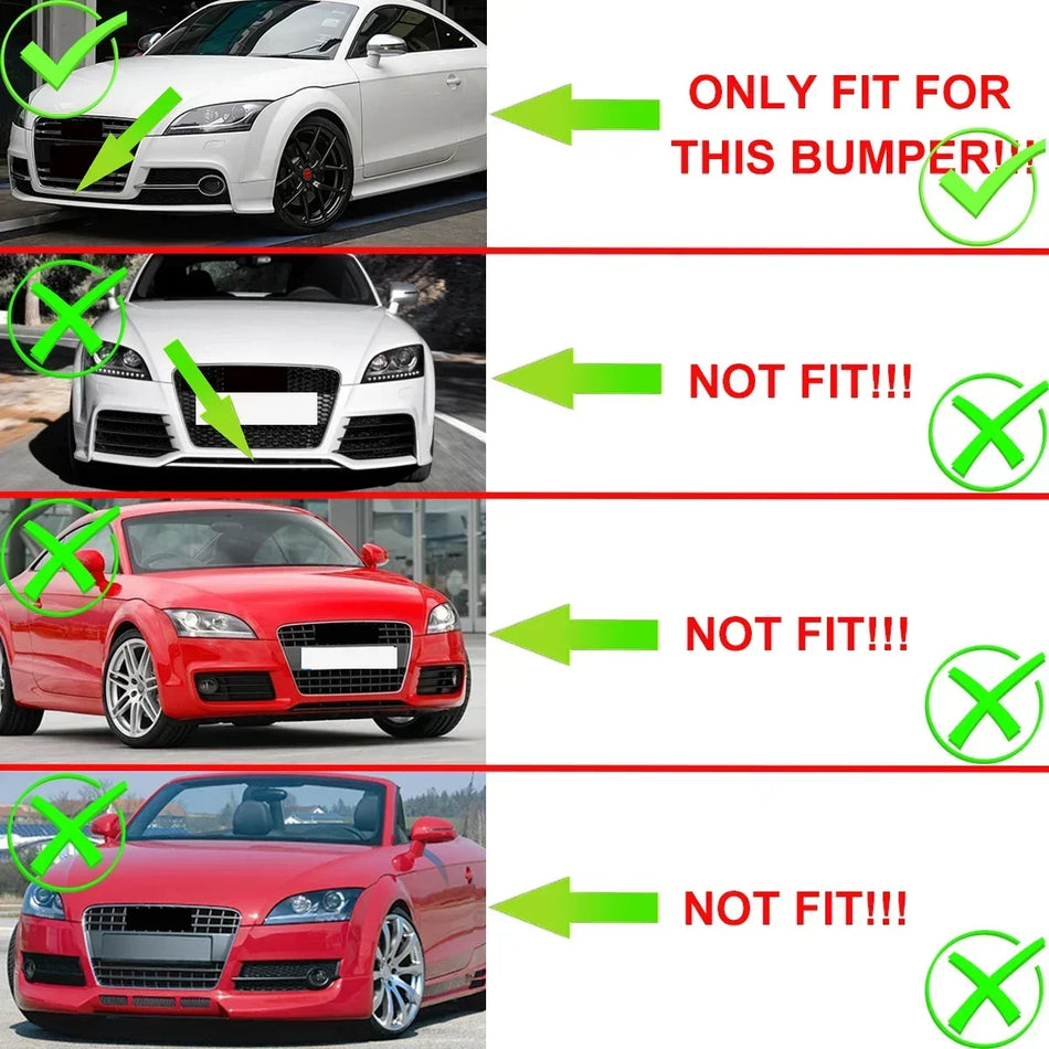 Grile pentru proiectoare de ceață cu plasă tip fagure pentru Audi TT MK2