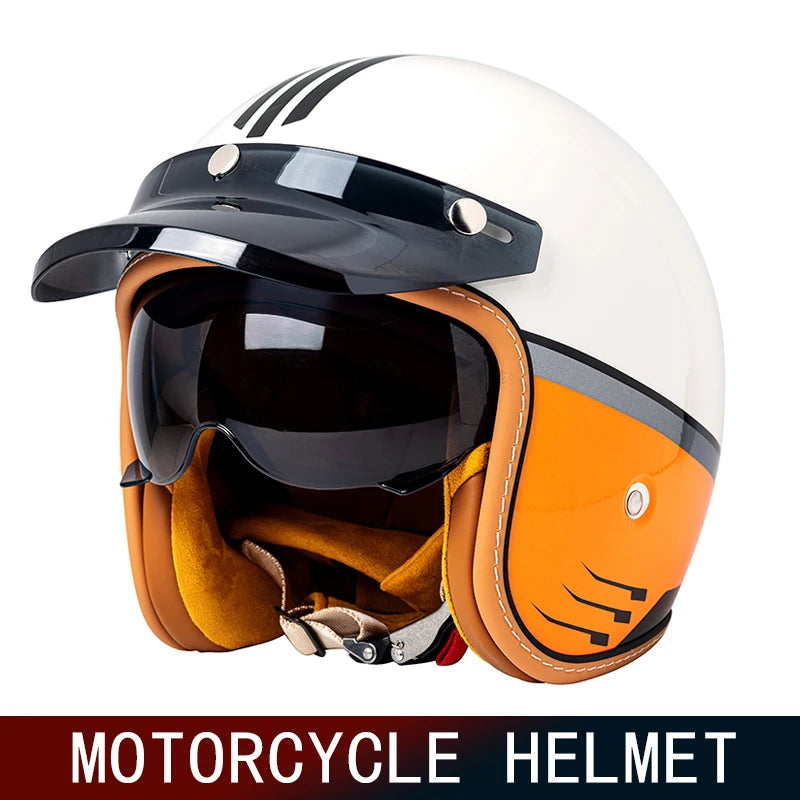 Three-Quarters Retro Open Face Helmet &ndash; Ultra Lightweight