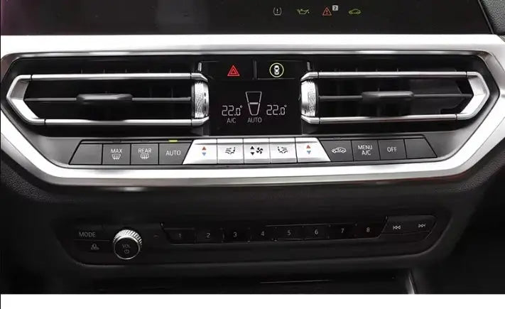 For BMW 3 Series 325li 330i G20 A/C Heater Climate Air Conditioning Control Panel Fan Speed Button Cover by InterCyprus Trading Ltd