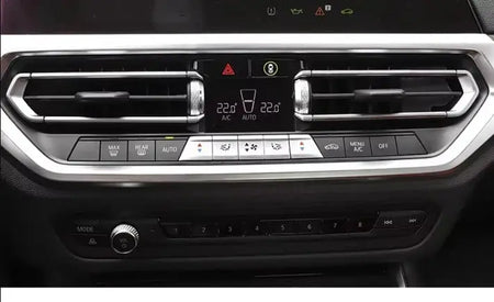 For BMW 3 Series 325li 330i G20 A/C Heater Climate Air Conditioning Control Panel Fan Speed Button Cover by InterCyprus Trading Ltd