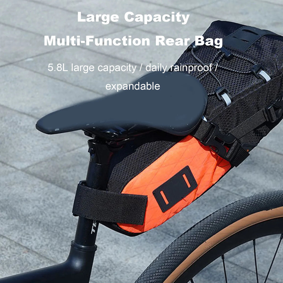 Bike Saddle Bag Under Seat &ndash; 5.8L Capacity Pack For Bikes