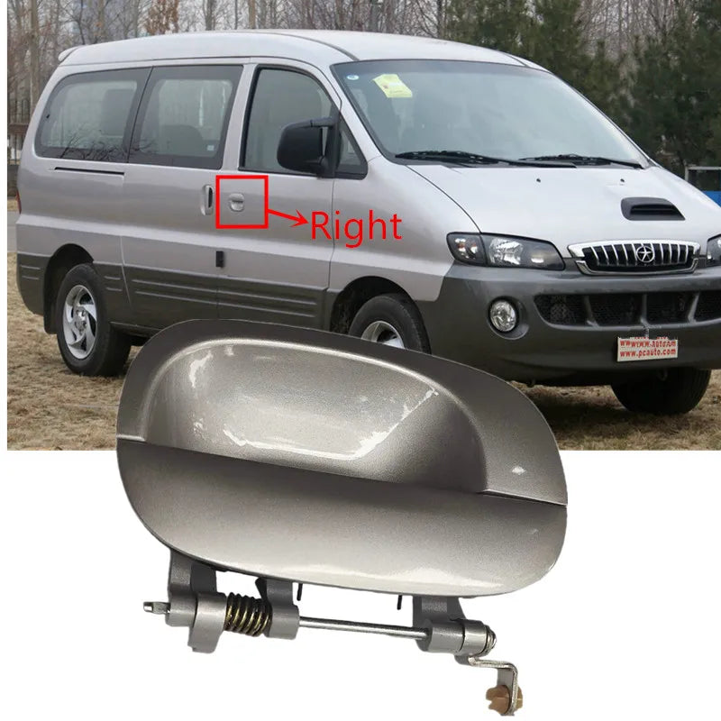 Exterior Door Handle Without Lock Cylinder Hole For Hyundai H1 Starex 1998 2007 by InterCyprus Trading Ltd