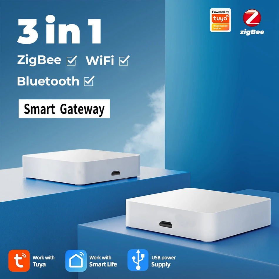 ZigBee Multi-Mode Gateway Hub s WiFi, Bluetooth Mesh, funguje s Alexou