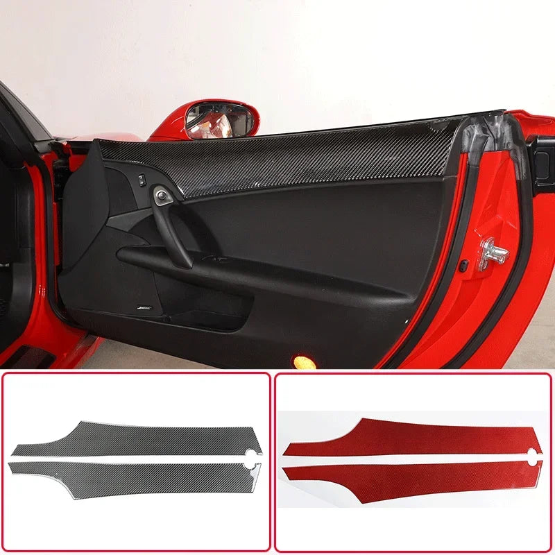 Наклейка на край окна двери из углеродного волокна Chevrolet Corvette C6