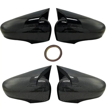 For Renault Clio MK4 for 4 2 PCs ABS plastic bat wing mirror covers rearview mirror case cover glossy black car accessories by InterCyprus Trading Ltd