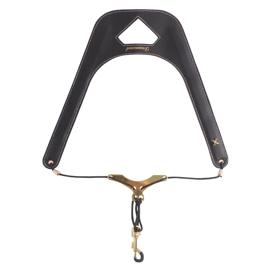 Ρυθμιζόμενος Δερμάτινος Λουρί Σαξοφώνου Με Διπλό Στήριγμα