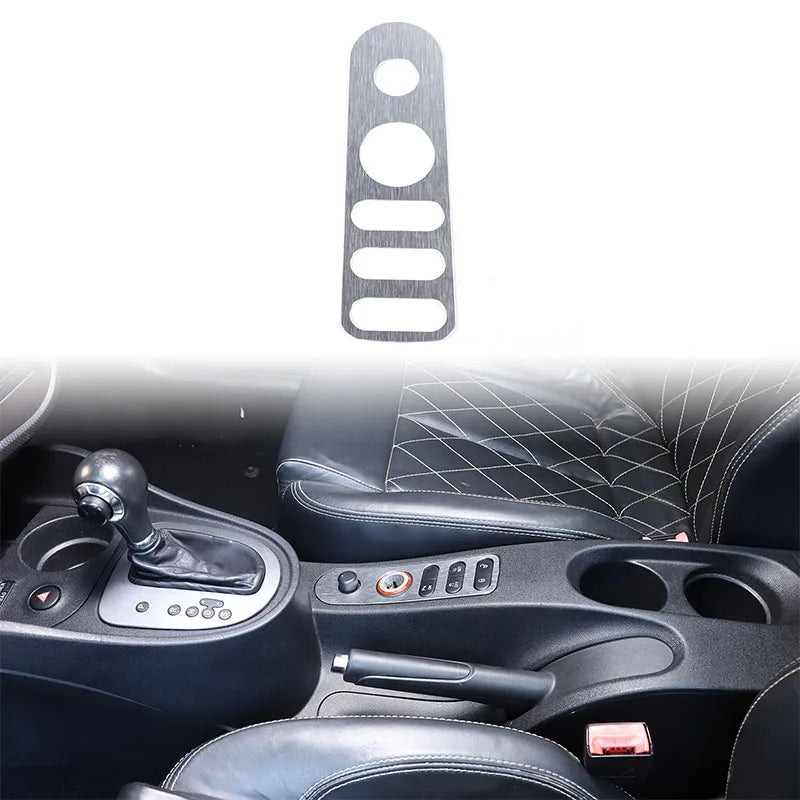 Seat Leon 2008-2012 Aluminium Silver Dörrlås Knapp Ram