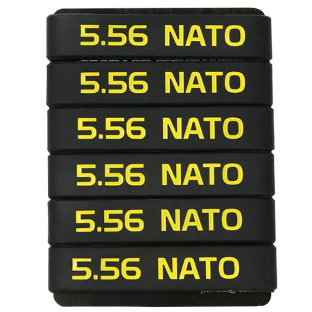 6 Pack Magazine Marking Band 5.56 NATO &ndash; Multi Color Rubber Bands