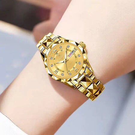 BINBONG Luxury Ladies Quartz Watch - Waterproof &amp; Luminous