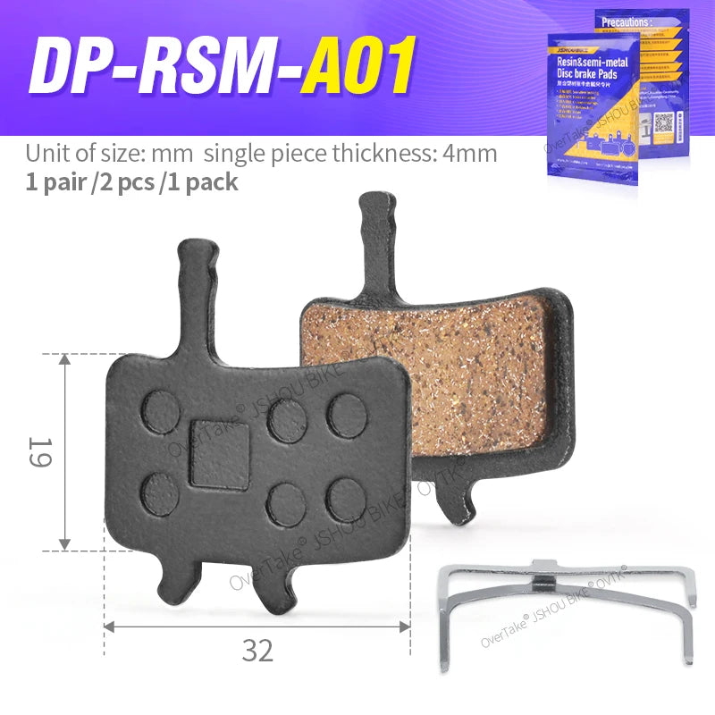 AVID BB7 Juicy Compatible Resin Disc Brake Pads &ndash; Durable RSM-A01-1PAIR