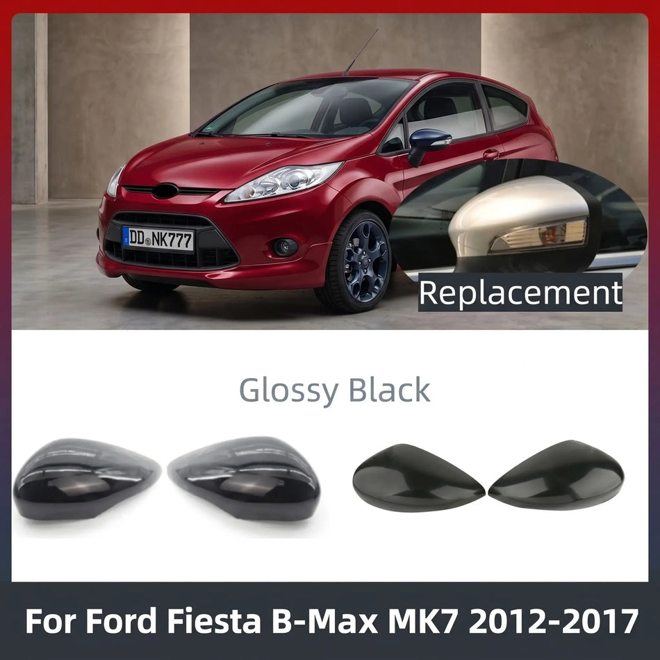 ABS Rear View Mirror Caps For Ford Fiesta MK7 2012