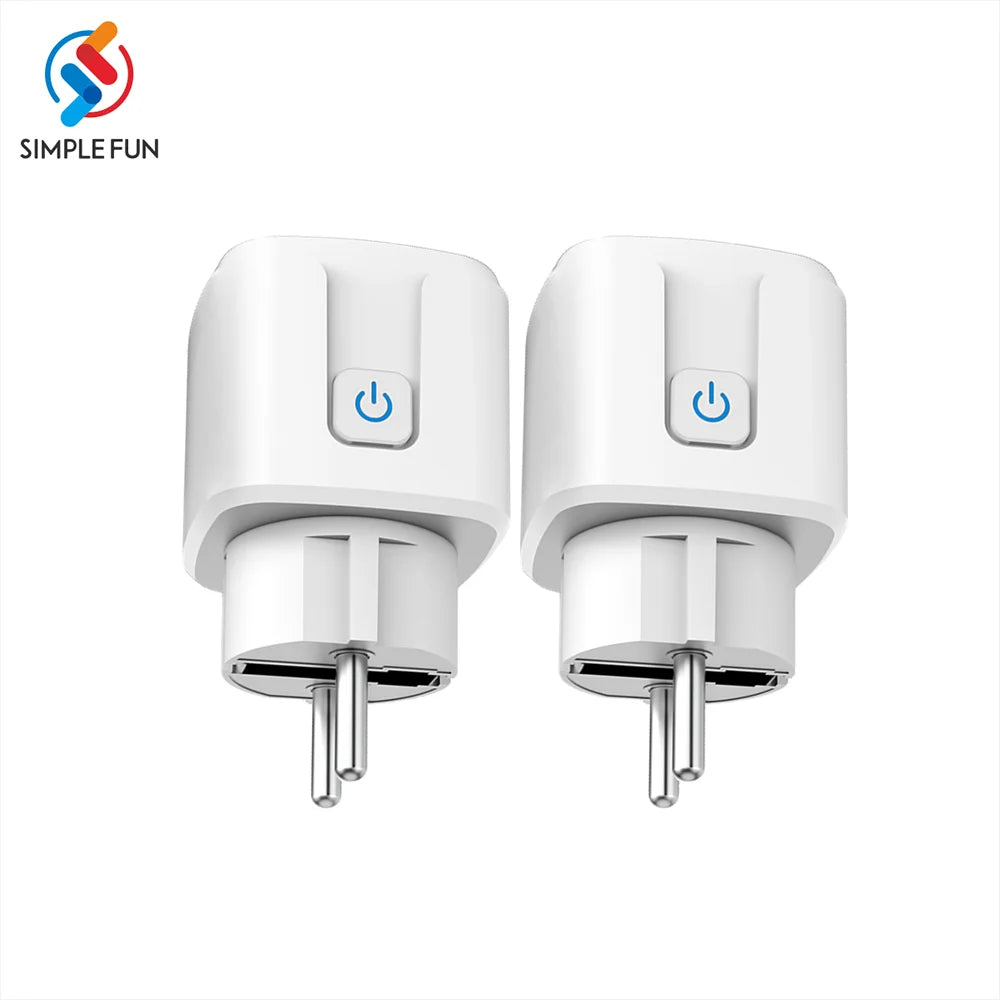 Smart Life Tuya WiFi Smart Socket with Power Monitoring and Voice Control socketwb02-2pcs