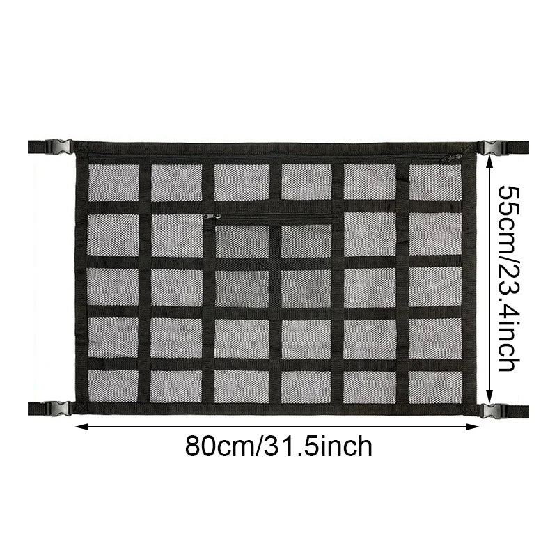 Car Roof Storage Organizer &ndash; Durable Polyester Mesh B