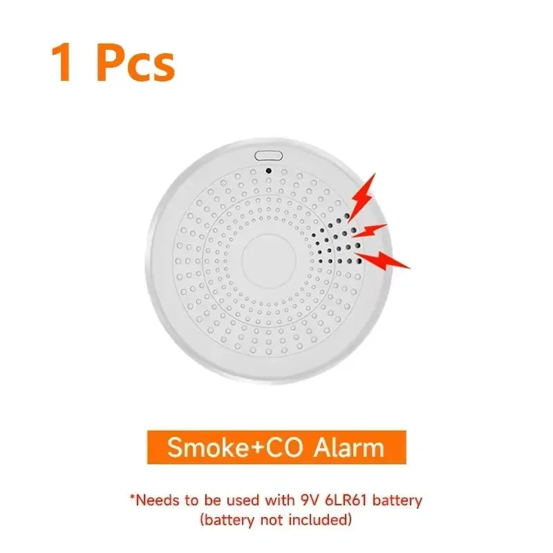 Tuya 2 In 1 WiFi Smoke And CO Alarm &ndash; 85dB Loud Alarm 1PCS WiFi / CHINA