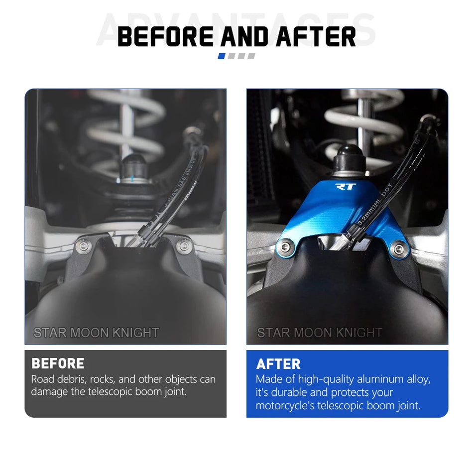 BMW R 1300 RT Protetor de Junta Telelever em Alumínio CNC para Motocicleta 2025 2026 Acessórios