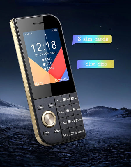 Ultra Slim Pocket Phone &ndash; Triple SIM SOS Big Screen