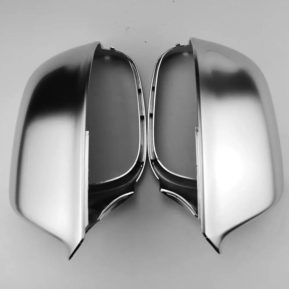 Side Mirror Covers Chrome Silver Matte For Audi Q5 8R Q7 4L SQ5 by InterCyprus Trading Ltd