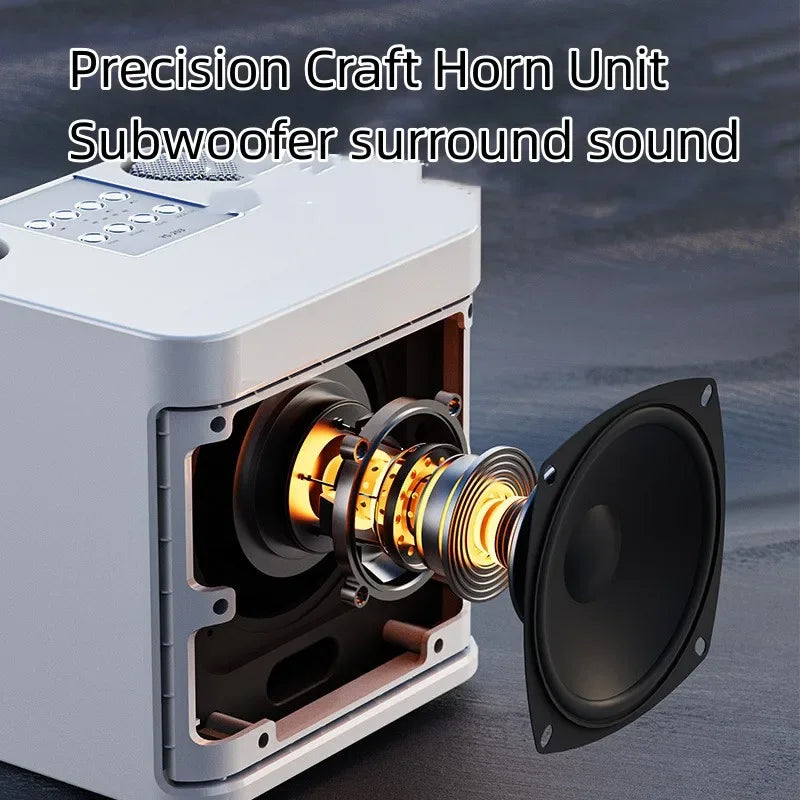 YS-203 Dual Microphone Karaoke Machine - Dual Wireless Mics