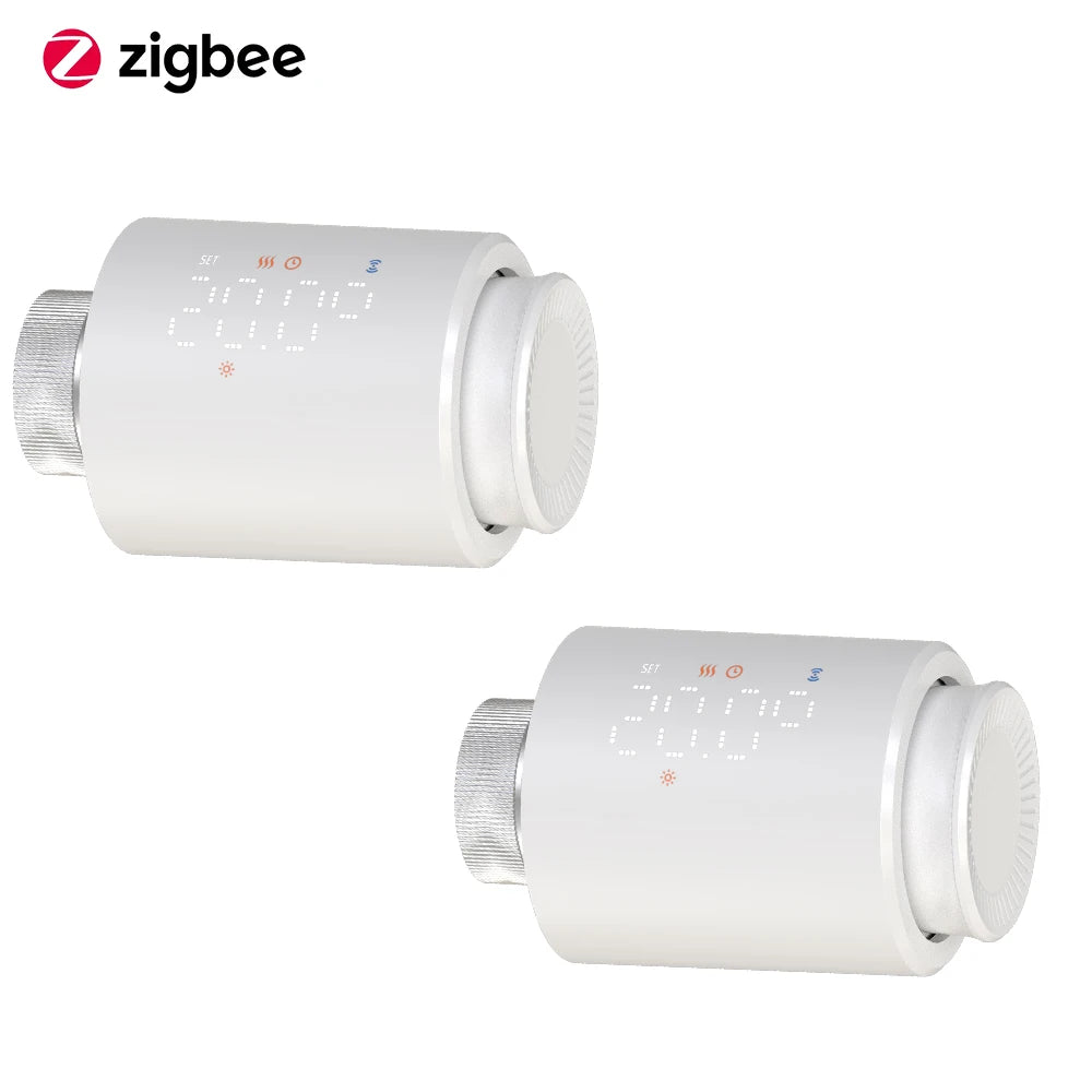 Zigbee Radiator Valve &ndash; Voice Control Alexa Google Home 2pcs / 3 x 1.5V