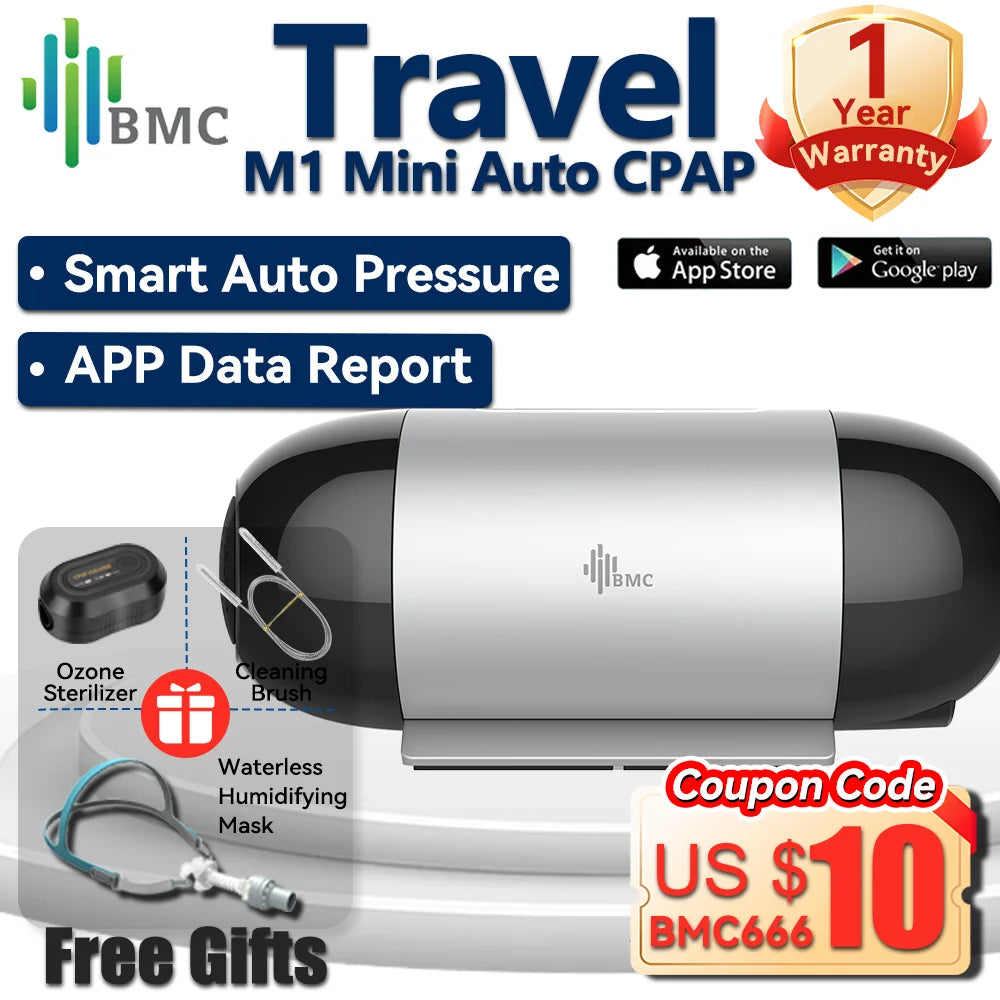 BMC M1 Mini Auto CPAP APAP Car Travel &ndash; Ultra Portable