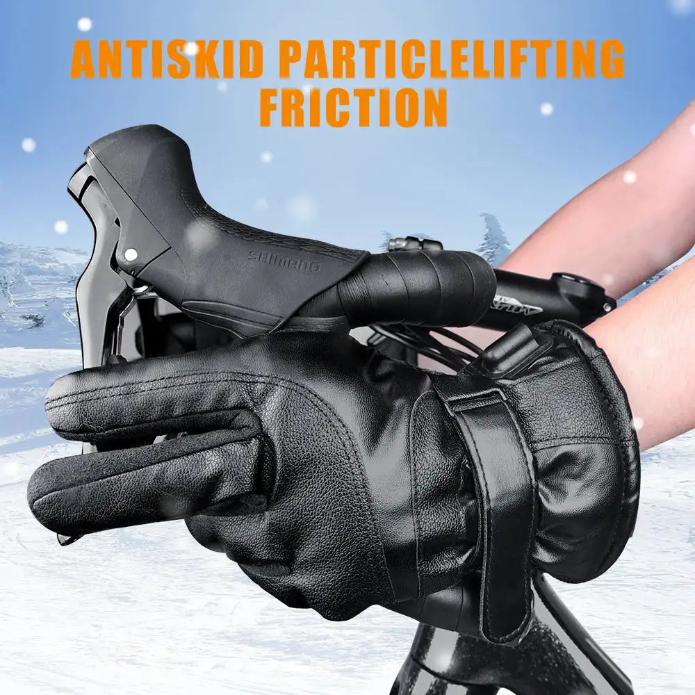Windproof Winter Heated Mitten for Outdoor Skiing Camping