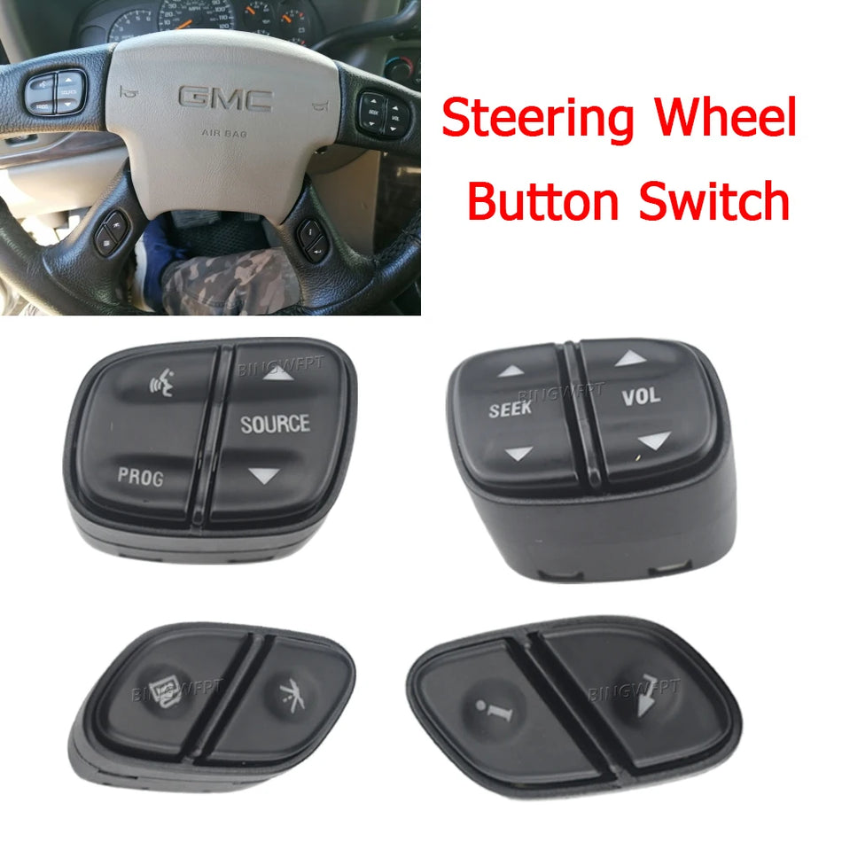 LED Light Steering Wheel Radio Source Switch for Chevrolet Silverado