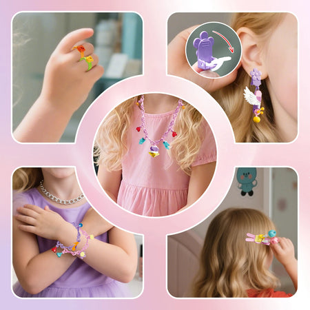 Coolplay Cartoon Princess Jewelry Set &ndash; Creative DIY Building Block Accessories
