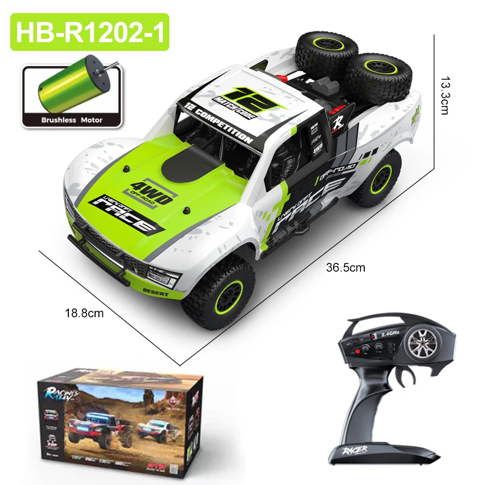 HB RC Car R1201 &ndash; Brushless 4WD High Speed 1/12 Scale R1202-1 Color Box