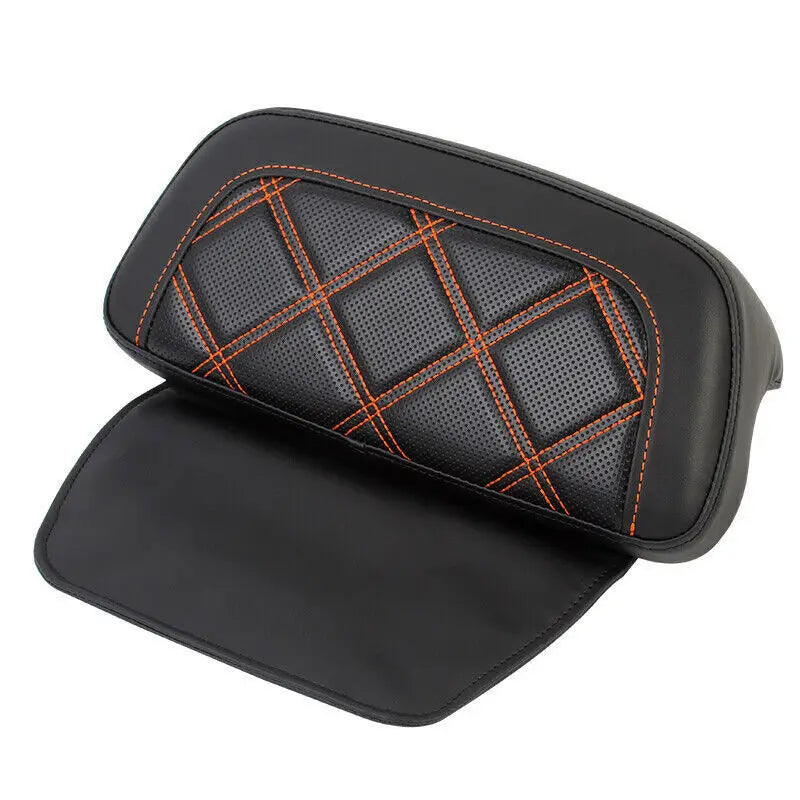 Motorcycle Razor Chopped Pack Trunk Backrest Pad &ndash; Premium Synthetic Leather Comfort