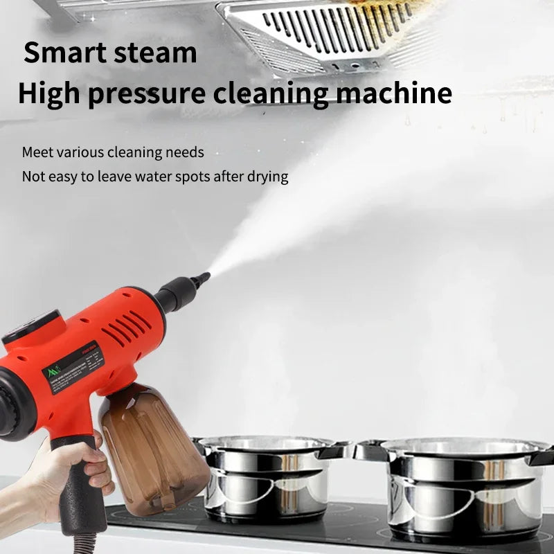 High-Pressure Handheld Steam Cleaner - 1200W Sterilization for Home and Kitchen