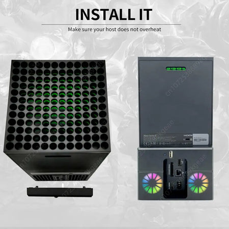 ALLOYSEED Vertical Stand Cooling Fan Dock for Xbox Series X