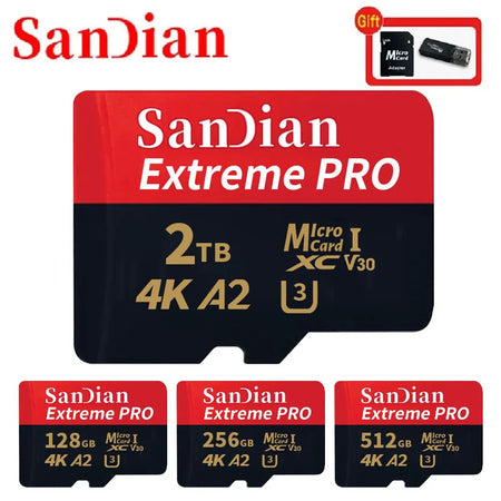 Micro TF SD Card 512GB &ndash; High Speed Class 10 U3 4K Performance 1T