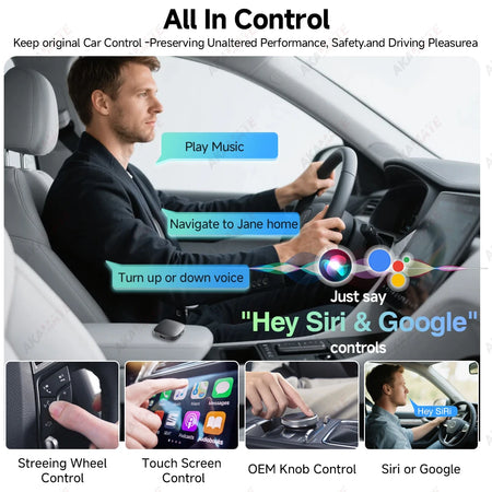 Android Smart 3in1 AI Box 2GB 32GB - Wireless CarPlay