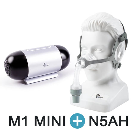 M1 Mini &ndash; Bluetooth Enabled Auto CPAP With Nasal Pillows Mask with N5AH Full Size / CHINA