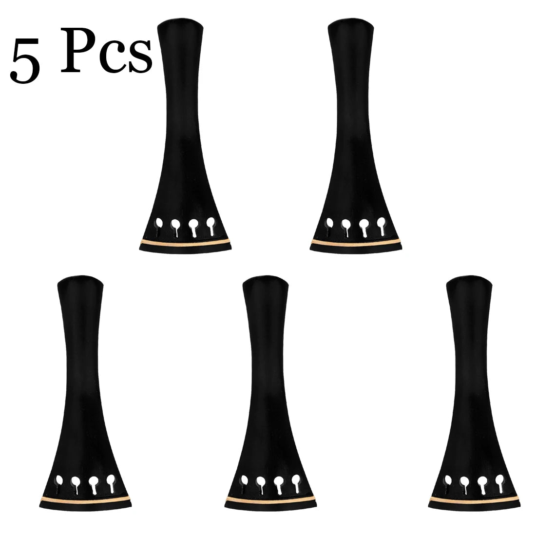 Violin String Board 1/2 3/4 4/4 Ebony Boxwood &ndash; Durable 5 Pcs 3-4 Black