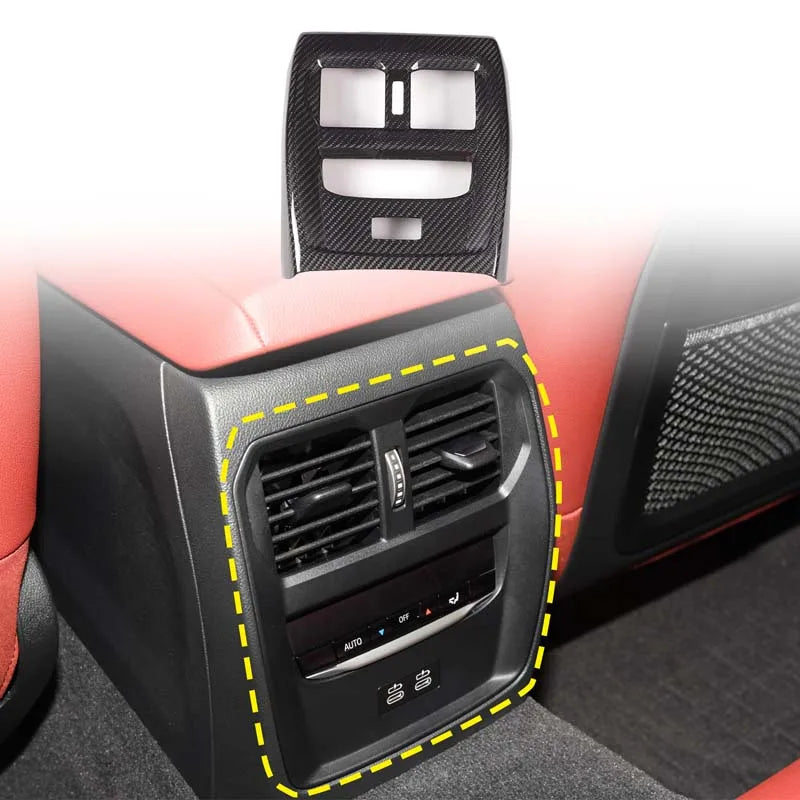 Cornice della presa d'aria posteriore in vera fibra di carbonio per BMW Serie 4 G22 G23 G26