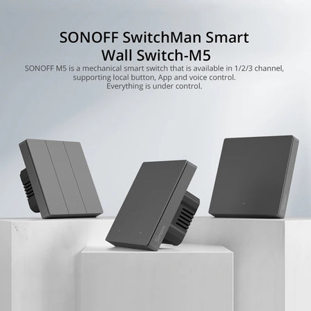 SONOFF M5 WiFi Smart Switch for Smart Homes, 1/2/3 Gang Control