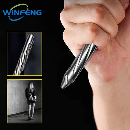 Bolt Action Titanium Alloy Tactical Pen &ndash; Glass Breaker