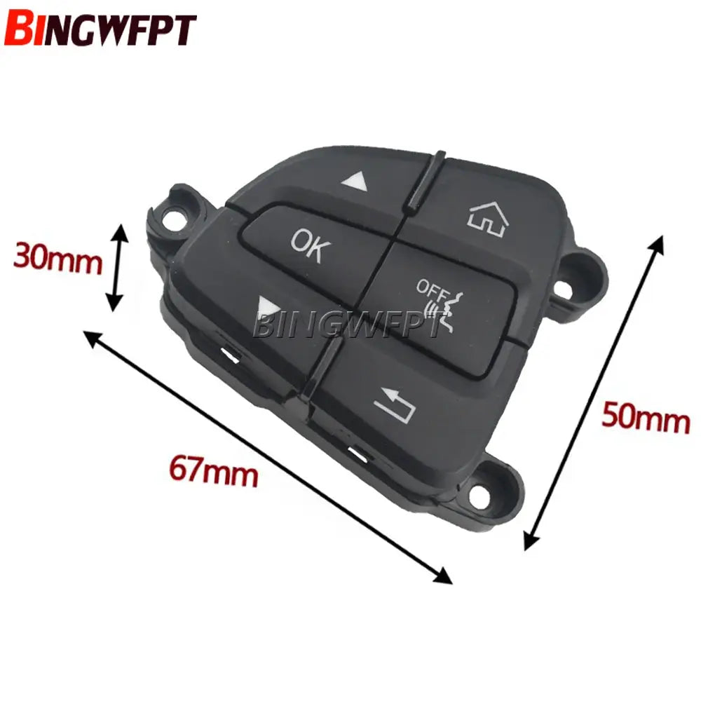 1pair Black/Moka Color Steering Wheel Control Switch Buttons For BENZ C GLC Class W205 W253 A0999050200 A0999050300 by InterCyprus Trading Ltd