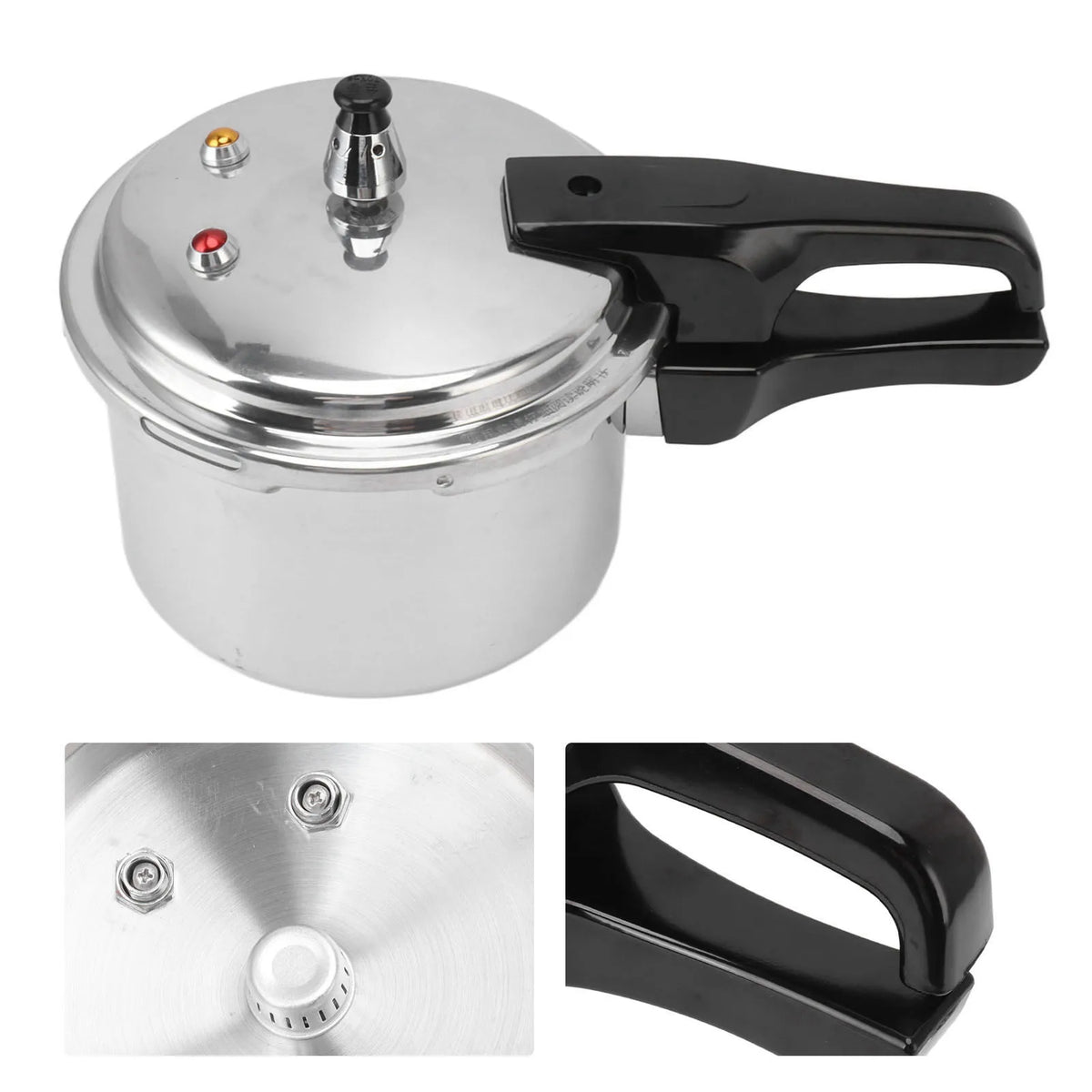 Aluminium Alloy Pressure Cooker 3L - Compact For Gas Stove