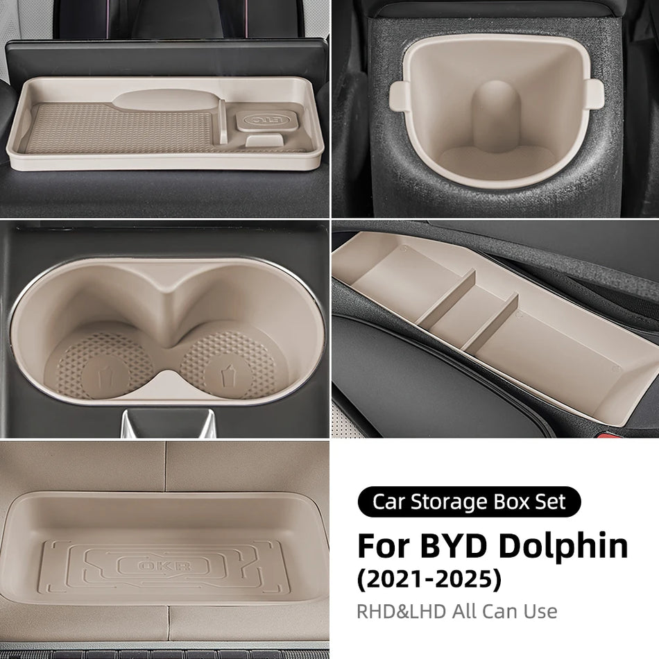 Central Console Storage Box for BYD Dolphin L Shape Interior Organizer