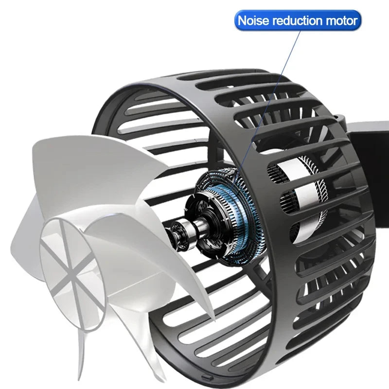 3-Speed Car Seat Cooling Fan USB Charge Dual Head &ndash; Cool Air