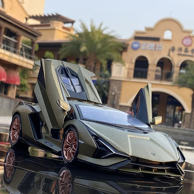 1/18 Maßstab Legierung Diecast Spielzeugauto mit Sound und Lichtern