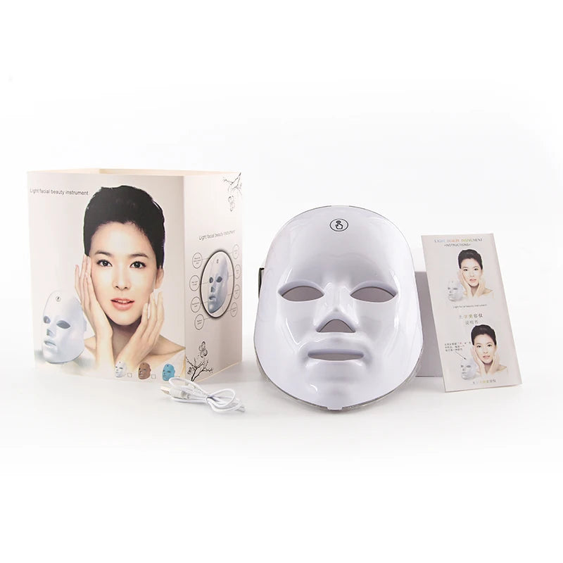 LED Red Light Facial Mask Photon &ndash; Anti Acne Rejuvenation green