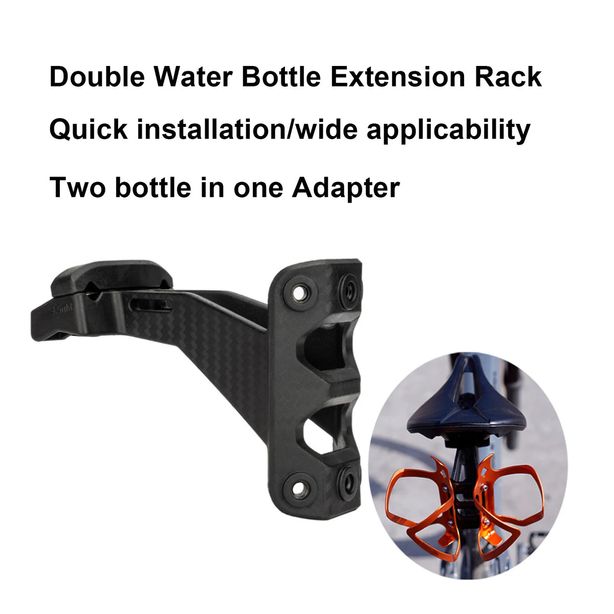 Bike Bottle Cage Adapter &ndash; Ultra Lightweight Design